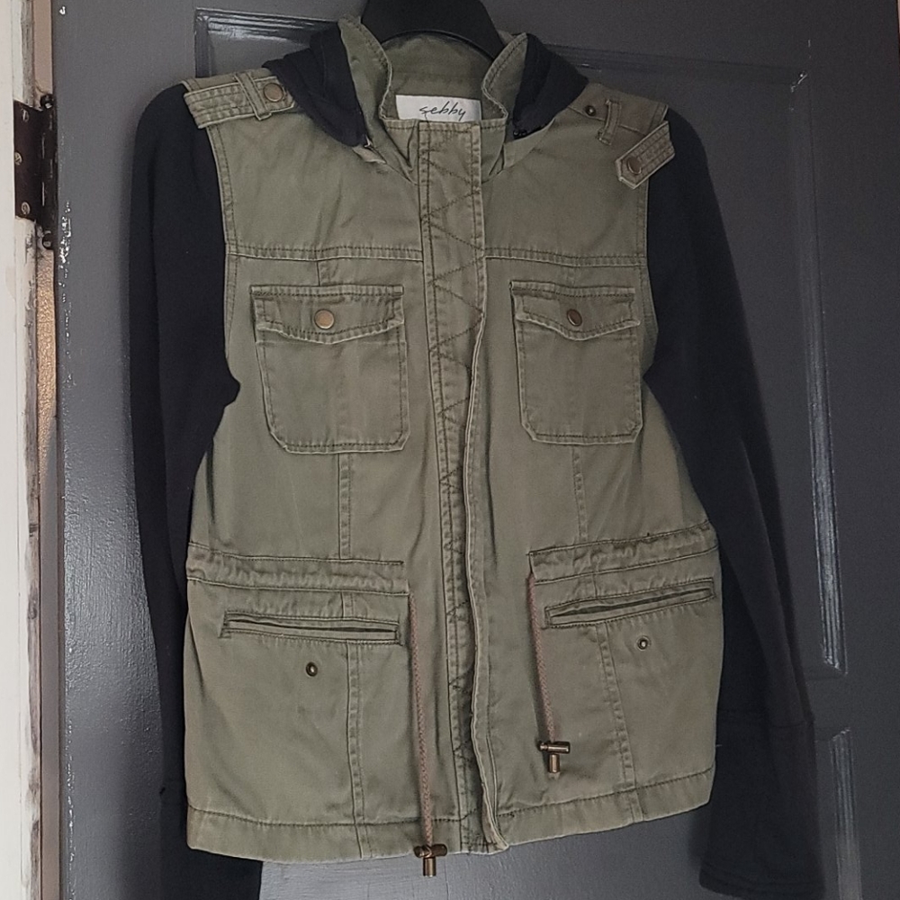 Military Jacket Sweater Combo